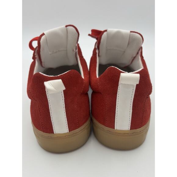 Cruza Low Profile Sneakers Red Suede Size 39 Retro Made in Portugal - Picture 5 of 12